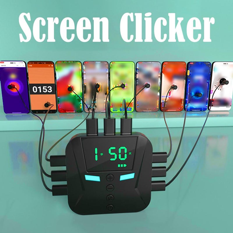 Auto Clicker for Smart Phone, Screen Tapper with Adjustable Speed 50-960 Times Per Second for Live Streaming, Gaming & Social Apps 2025 New (5 clicking head) - Image 4